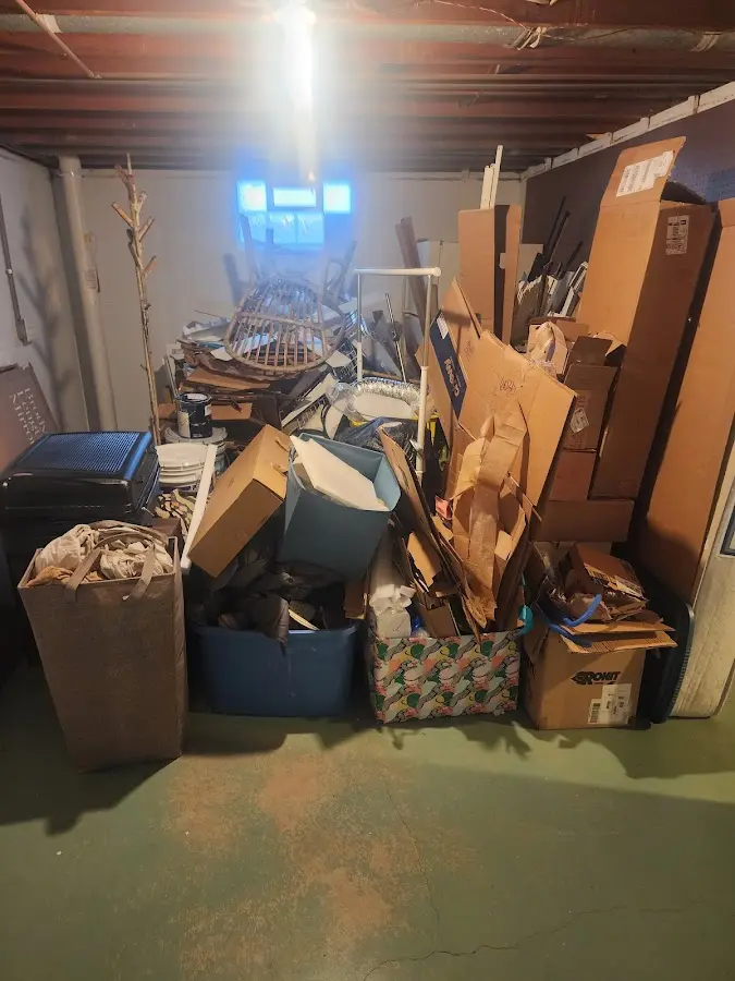 Roll-off dumpster container at job site for 6 Yard Dumpster Rental in Heron Bay